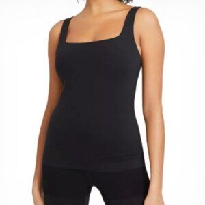 TWO FOR ONE: Nike Yoga Luxe Tank Black and Brown with Built-In Bra